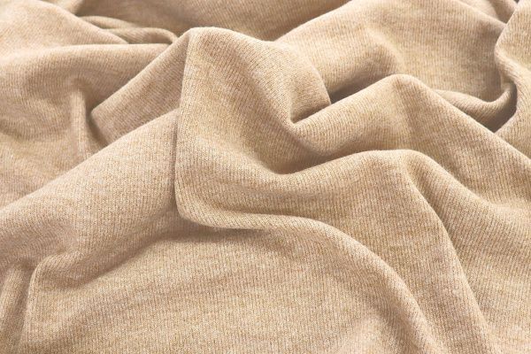 Трикотаж "Рибана" с начесом/бежево-коричневый 2823-PY/C#3