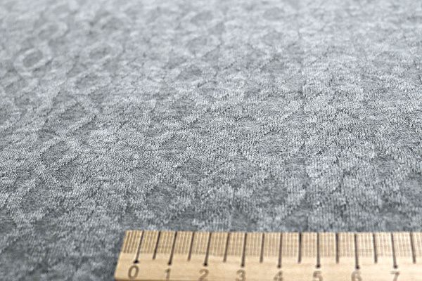 Трикотаж "Косичка" жаккард/серый VT-11691/D#1/C#3