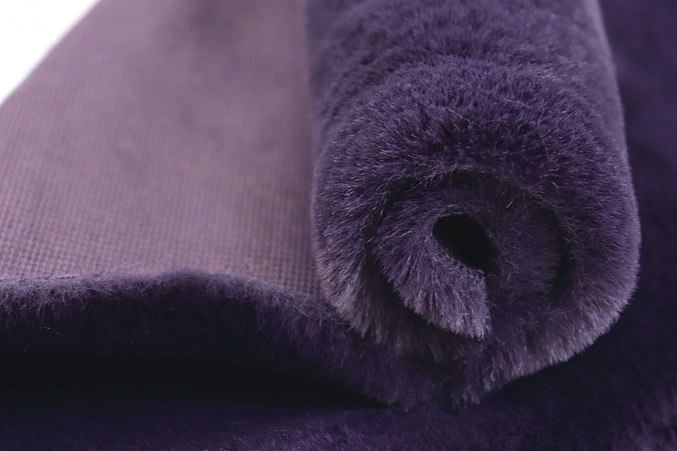 Искусственный мех "Кролик"/темно-фиолетовый AP231206140+EL/D#3062207/C#2303