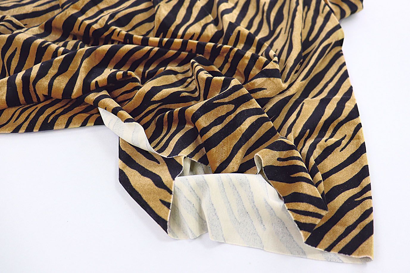 Велюр принт/зебра черно-желтая 3549-PY/D#1/C#1