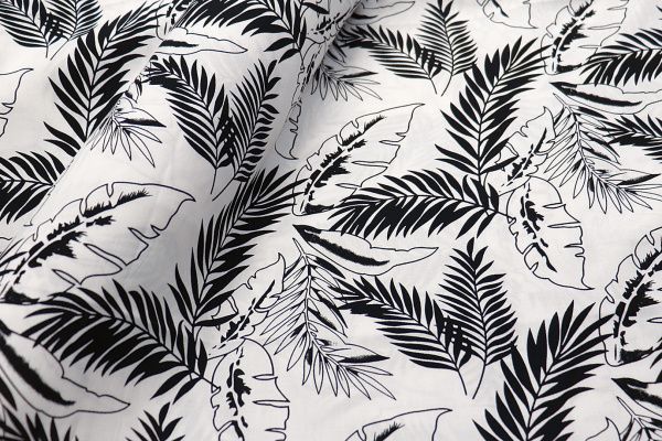 Штапель принт/горох желто-зеленый на белом 3063/D#21/C#1 (10785)