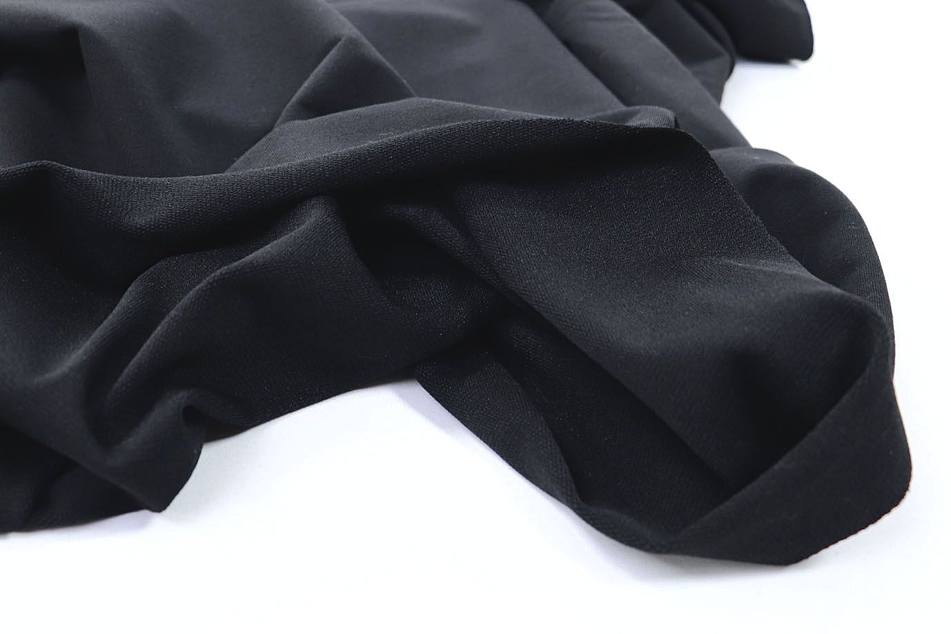 Трикотаж футер 2х нитка/черный 3447-PY/C#1