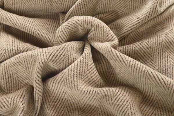 Пальтовая ткань "Диагональ"/полоска на песочном 1417-PY/D#2/C#1