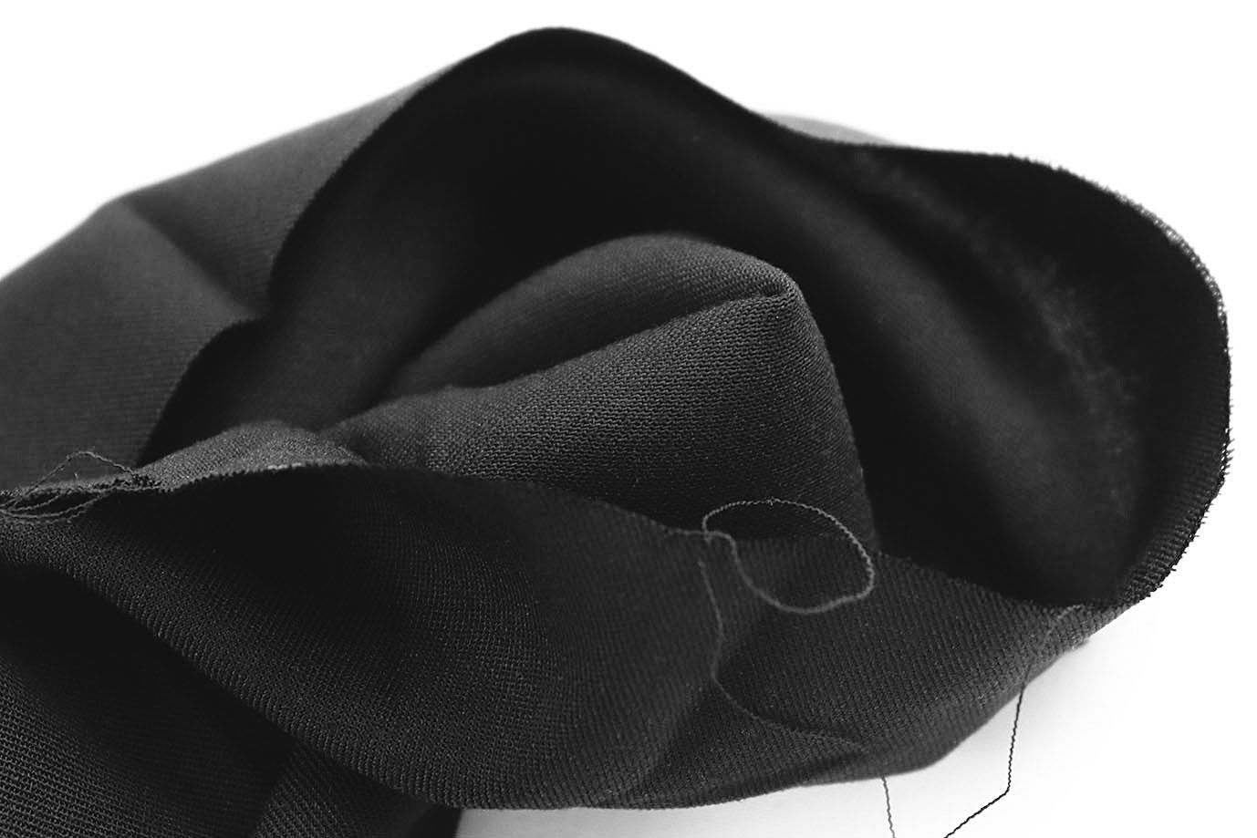 Штапель твил стрейч/черный 4062-PY/C#6