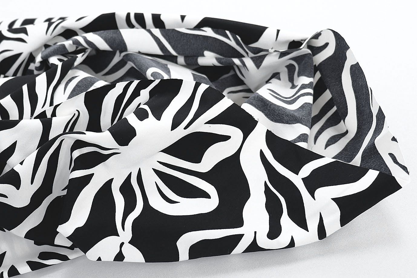 Хлопок "Поплин" принт/черно-белый 3848-PY/D#3/C#4