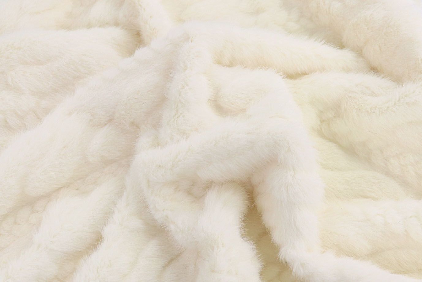 Искусственный мех "Норка" косичка/молочный PE-30068/PMW2312108