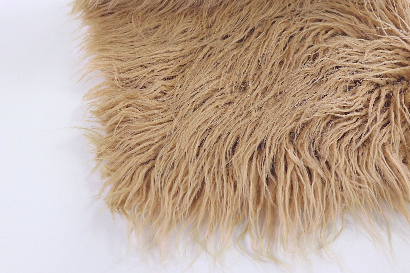 Искусственный мех "Лама"/бежевый HTE-30055/C#Beige