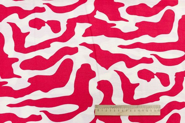 Лен БОХО принт/красно-белый 3810-PY/D#12/C#3