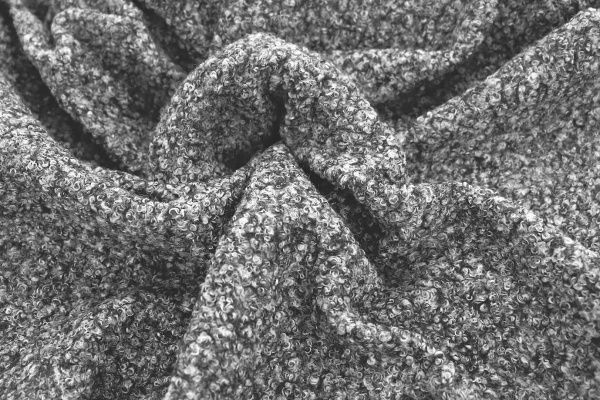 Пальтовая ткань "Букле"/черный 3966-PY/C#5 (12104) (12274)