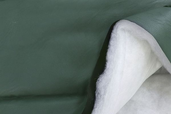 Ткань простеганная "Полоска" P51/темно-зеленый 3721/4+CC300