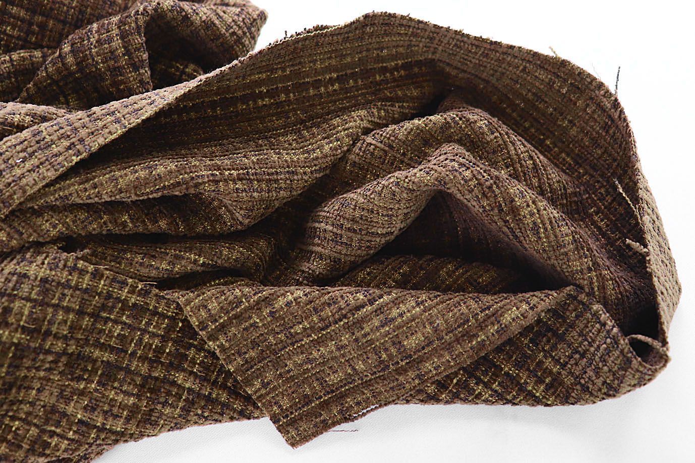 Костюмная ткань «Шанель»/коричневый 3986-PY/C#3