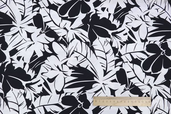 Лен N/R слаб принт/черно-белый 3826-PY/D#3/C#1