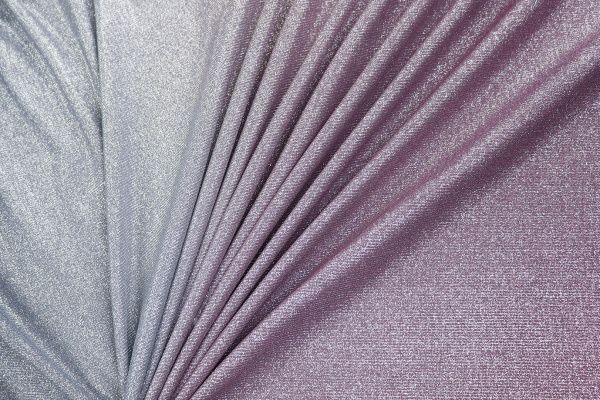 Трикотаж с люрексом на интерлоке/серо-сиреневый 2655-PY/C#6