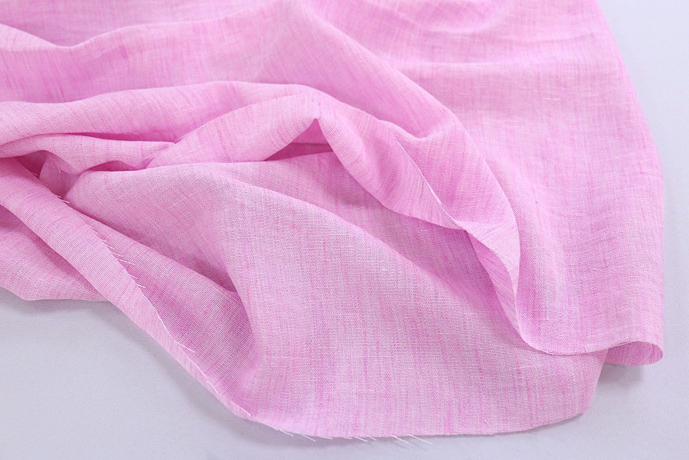 Лен меланж/розовый 3886-PY/C#15