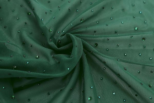 Сетка со стразами/зеленый 3783-PY/C#6