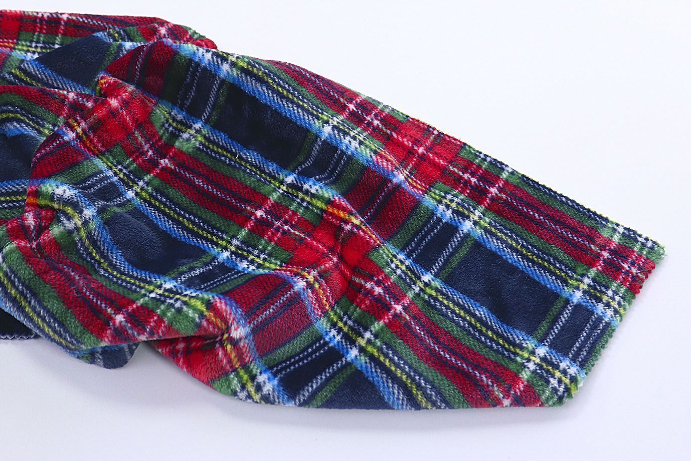 Велсофт принт/клетка красно-синяя на зеленом AP221208110/D#222-FLA280YH/C#Y20050212