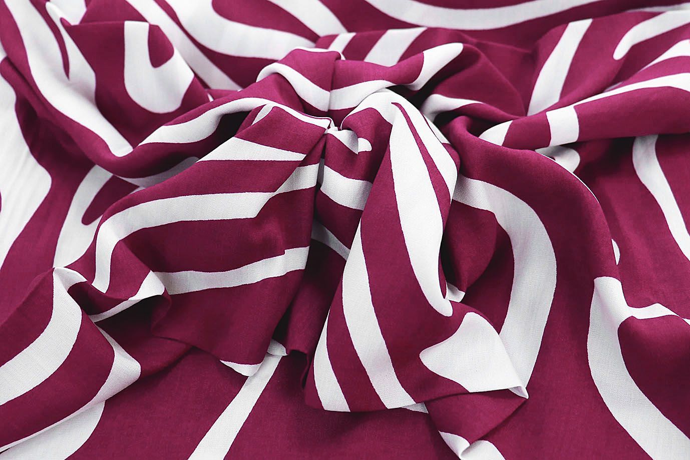 Штапель принт/бело-вишневый 1374-PY/D#9/C#2