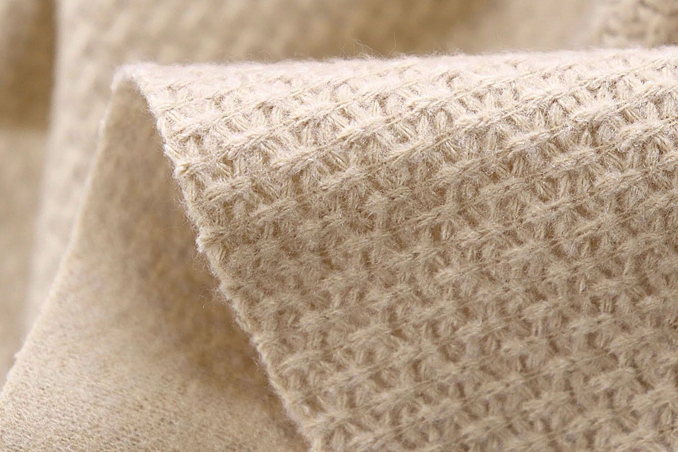 Пальтовый трикотаж "Вязка"/бежевый 3975-PY/C#3 (12124)