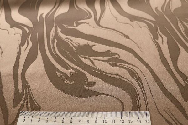 Сатин "Пандора" жаккард/бежево-коричневый 4025-PY/D#1/C#3