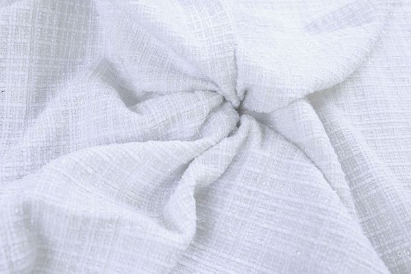 Костюмная ткань "Шанель" с люрексом/молочный AP50616/D#1361-6536/C#1