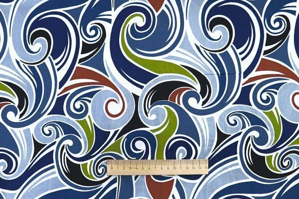 Штапель принт/сине-голубой 1374-PY/D#32/C#6