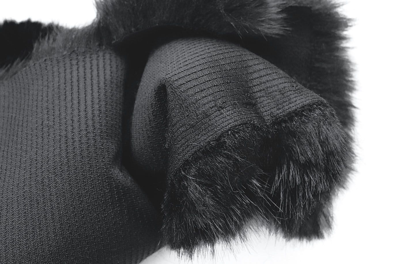 Искусственный мех "Песец"/черный AP5102016/D#305-5X0228/C#5S3825