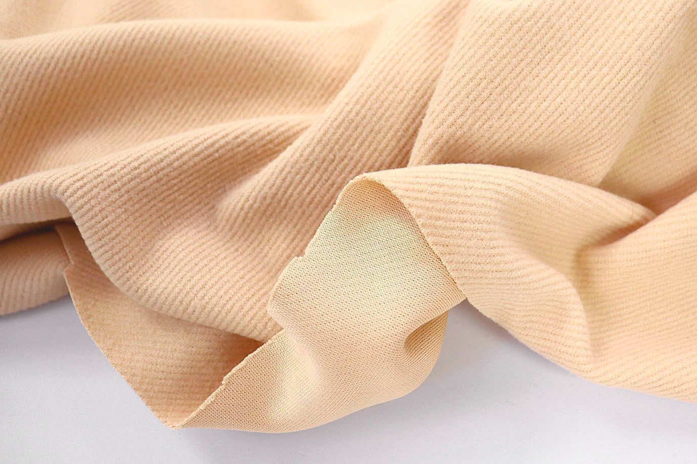 Пальтовый трикотаж "Диагональ"/песочный 13349/C#1