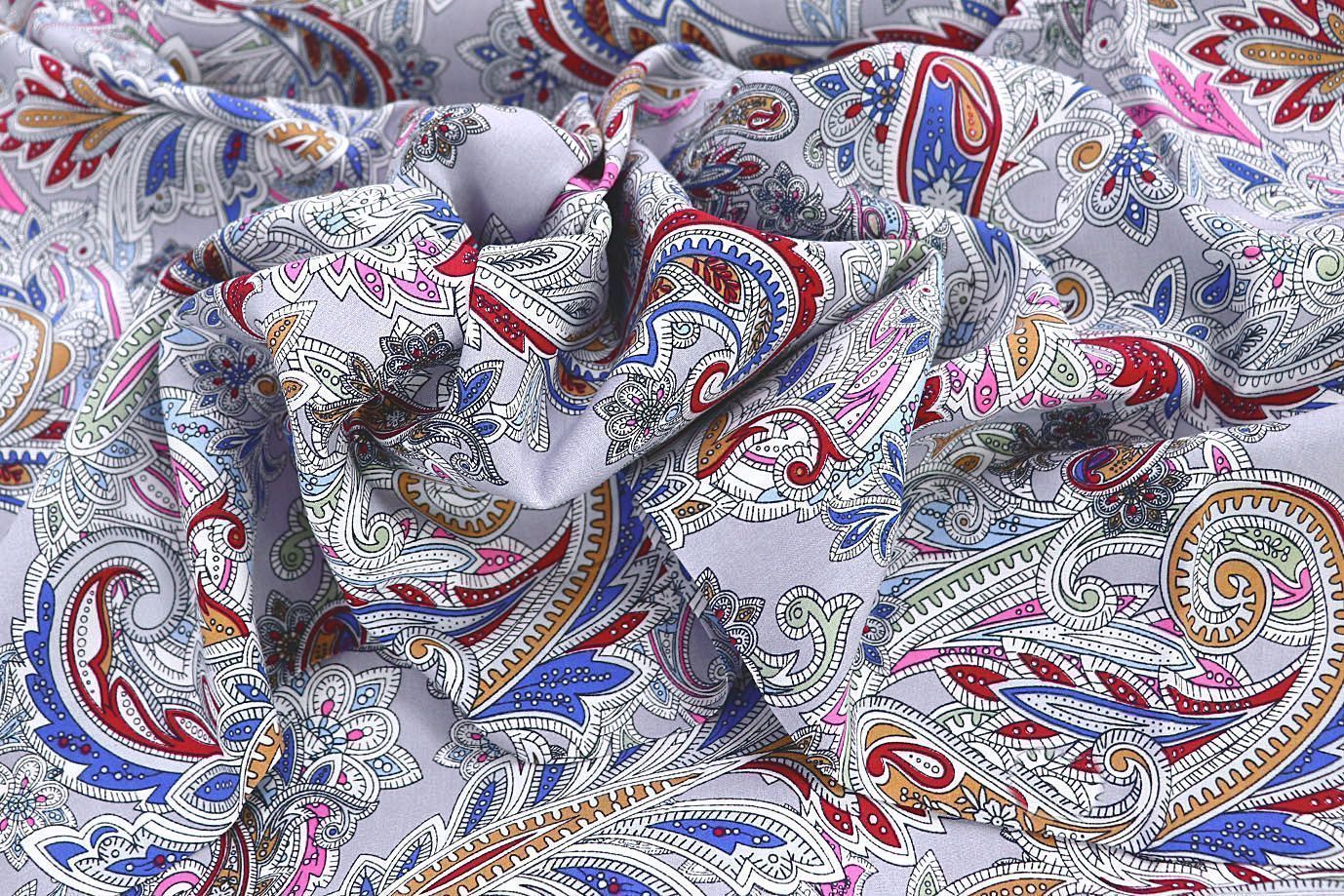 Штапель принт/узор на сером 3861-PY/D#3/C#3