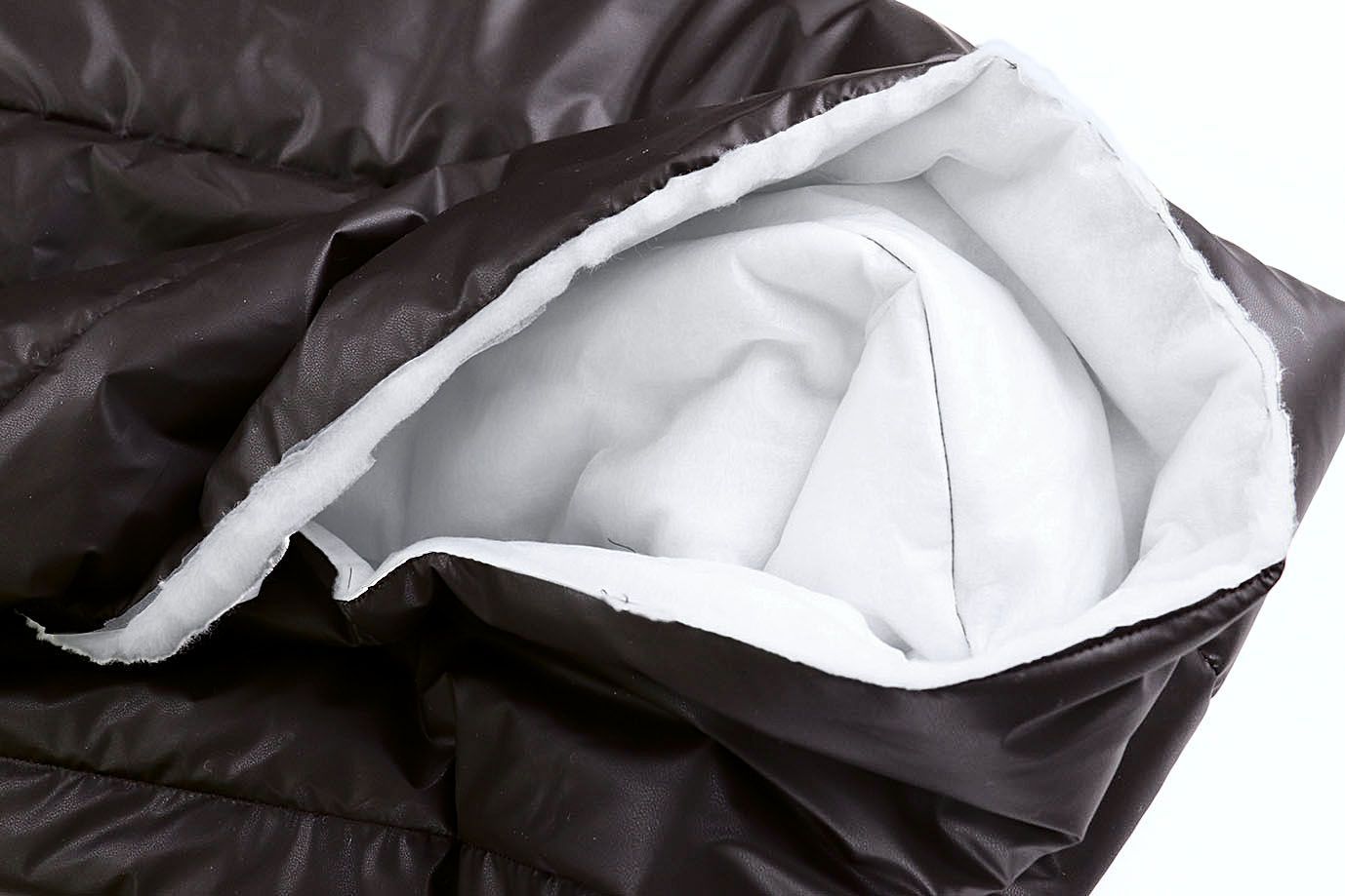 Ткань простеганная "Полоска" P51/шоколадный 11015-26/7+холлофайбер 200+СПБ