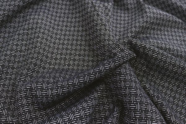 Трикотаж жаккард принт/черно-белый 1320-PY/D#1/C#1