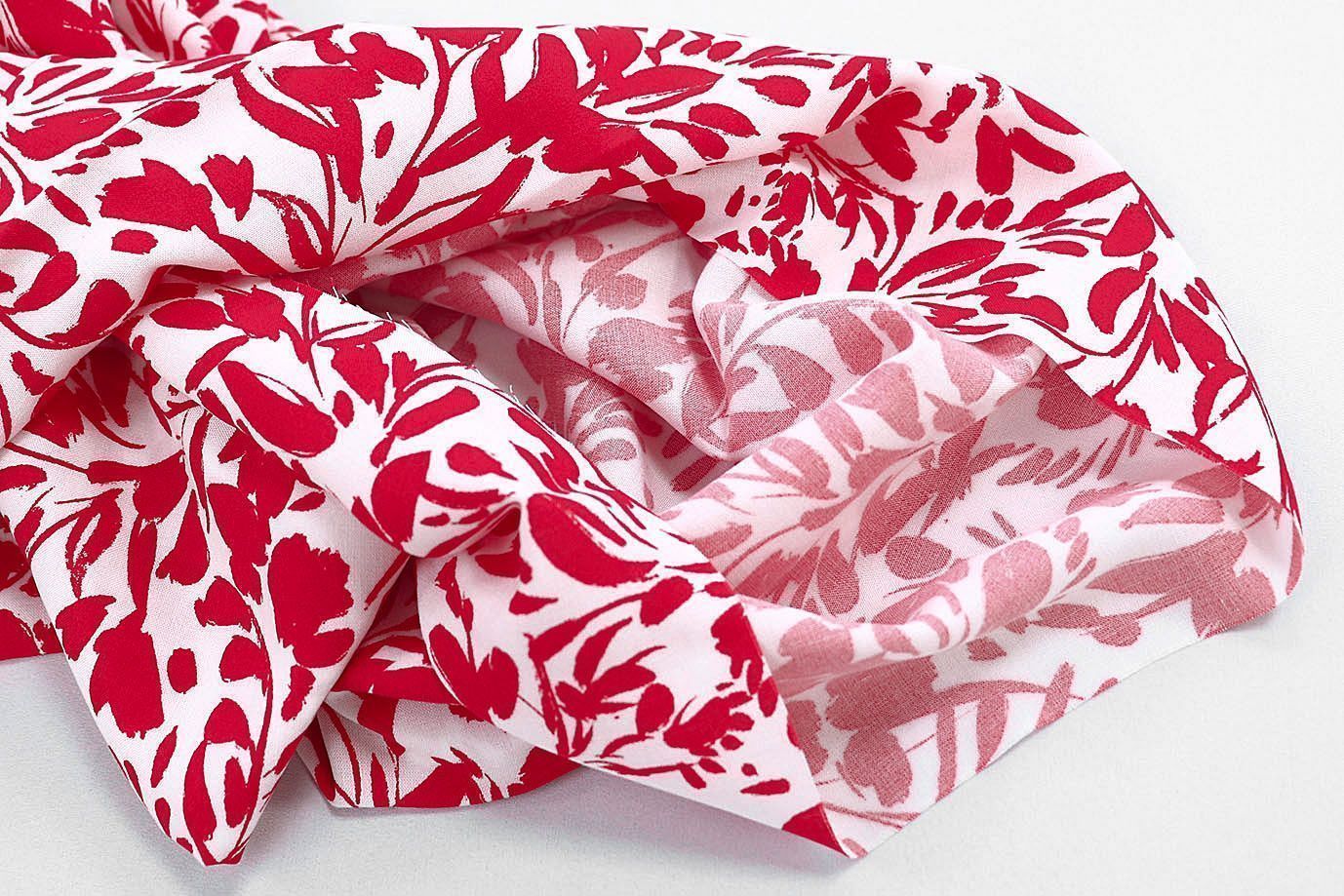 Штапель принт/цветы красные на белом 3892-PY/D#11/C#5