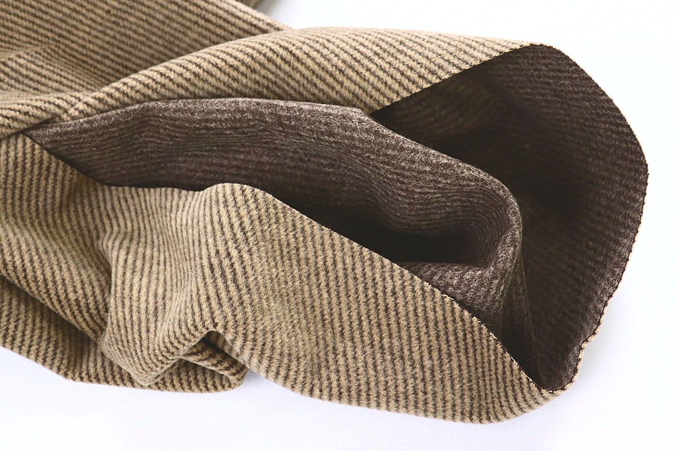 Пальтовая ткань "Диагональ"/полоска на песочном 1417-PY/D#1/C#1