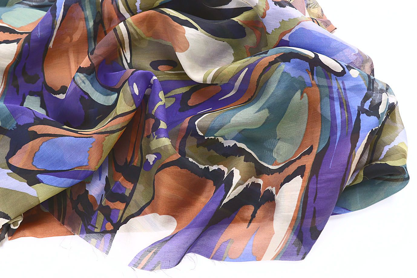 Вуаль принт/многоцветный рисунок 4095-PY/D#1/C#1