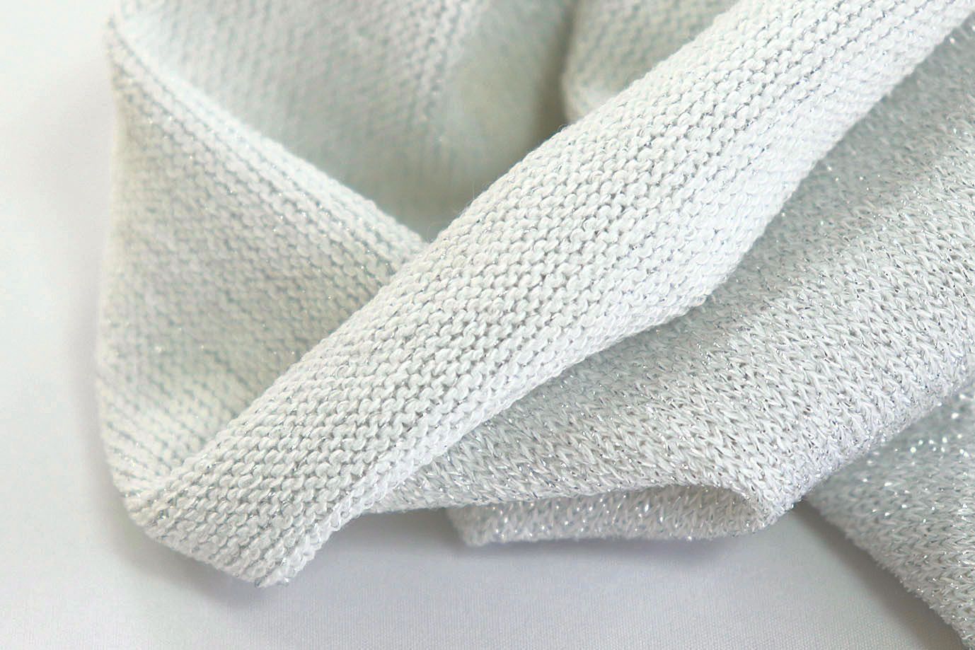 Трикотаж с люрексом/белый 2025/C#1 (9620)