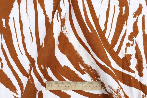 Лен БОХО принт/коричнево-белый 3786-PY/D#1/C#2