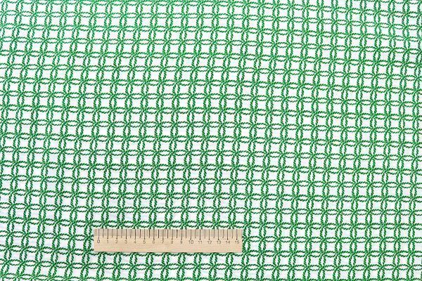 Шифон креп принт/зелено-белый 3425-PY/D#HY1656/C#3