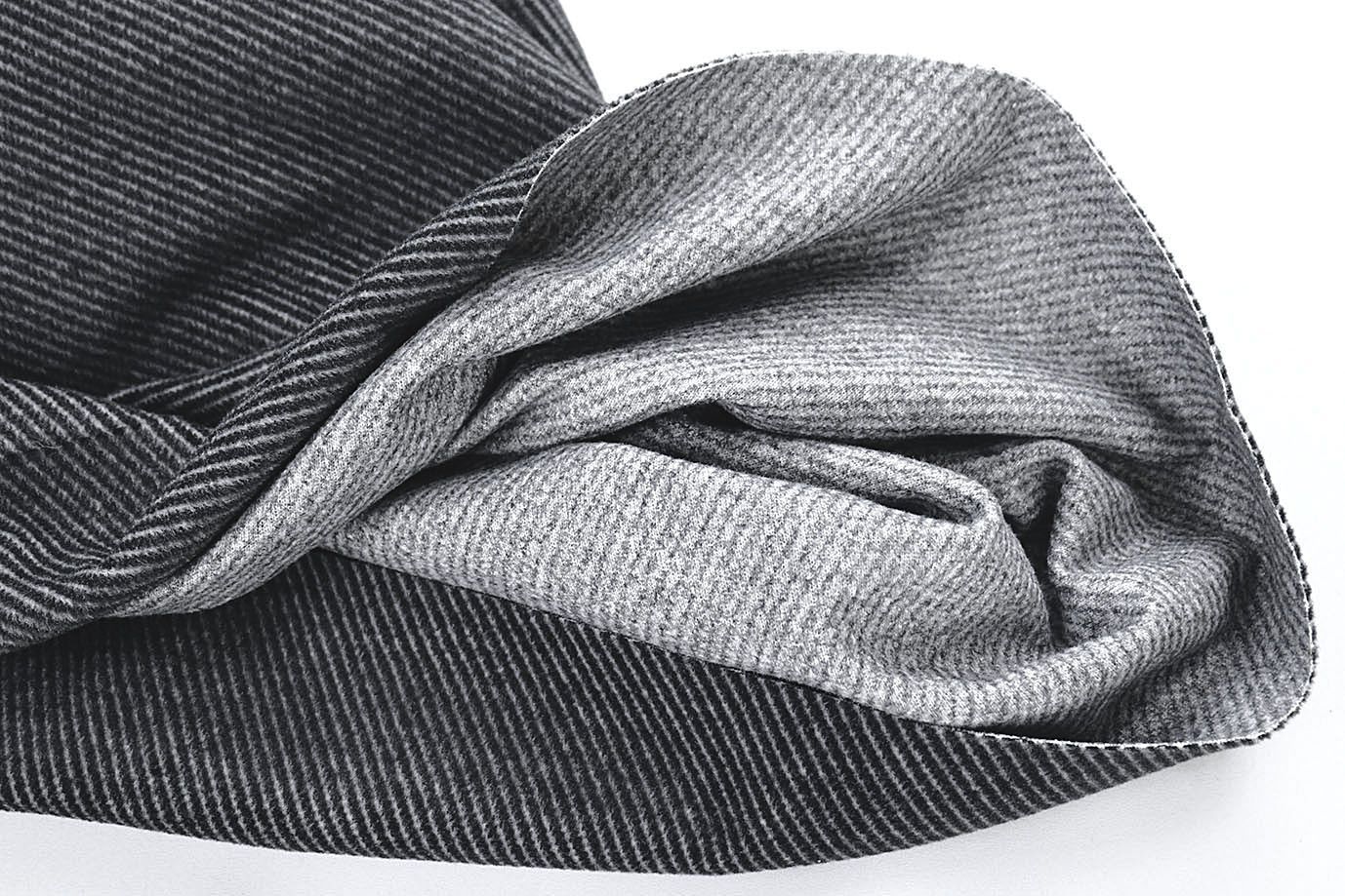 Пальтовая ткань "Диагональ"/полоска на черном 1417-PY/D#1/C#3