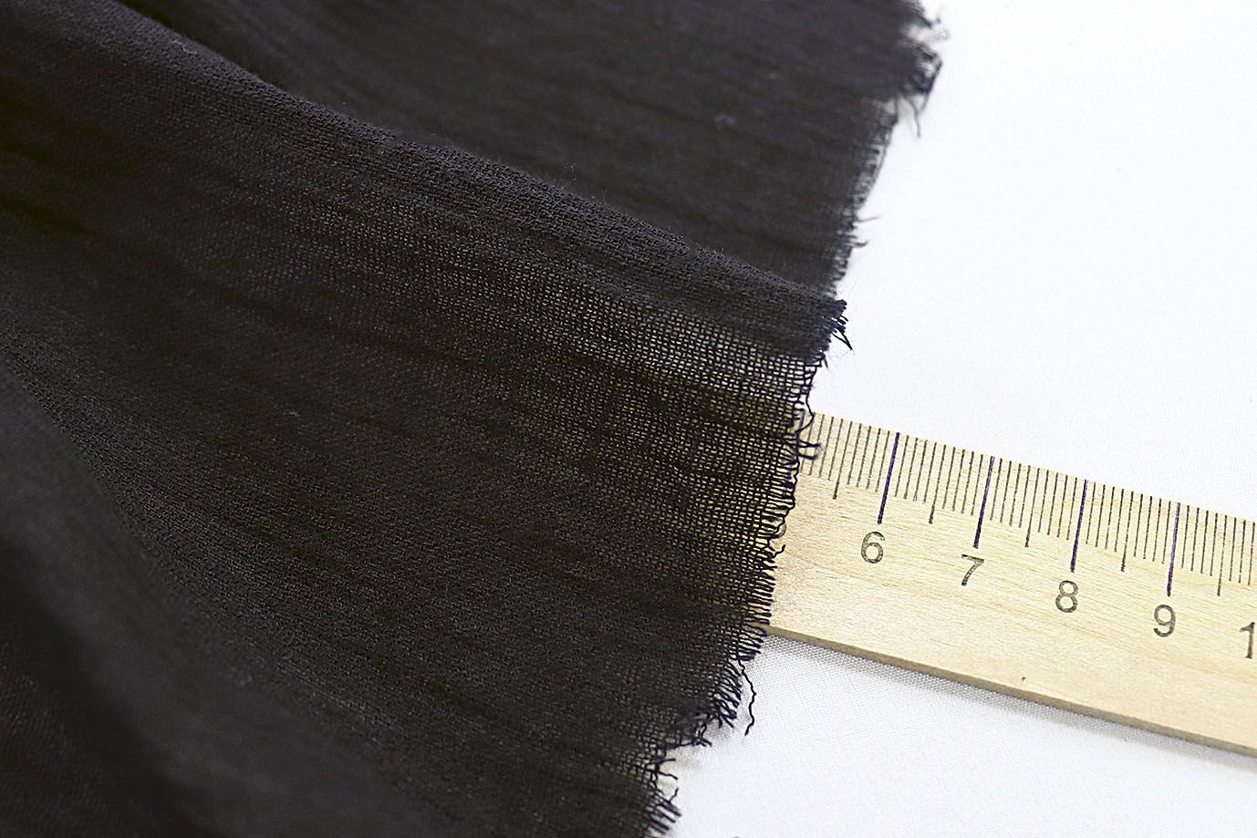 Хлопок жатый марлевка/черный 3622-PY/C#3