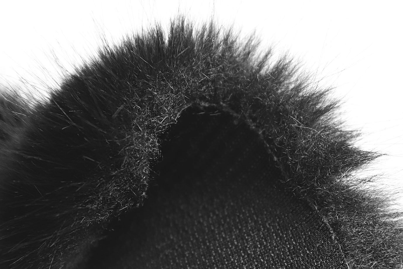 Искусственный мех "Песец" длинноворсовый/черный AP50503/D#289-220070-85/C#11