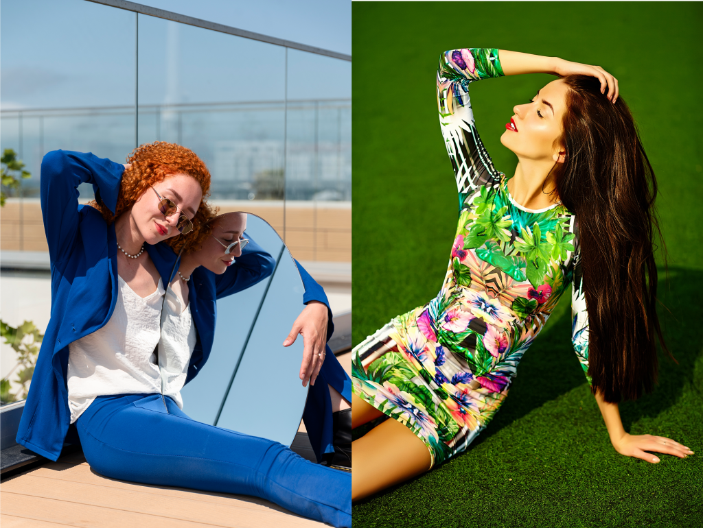 Цветные ткани - модели