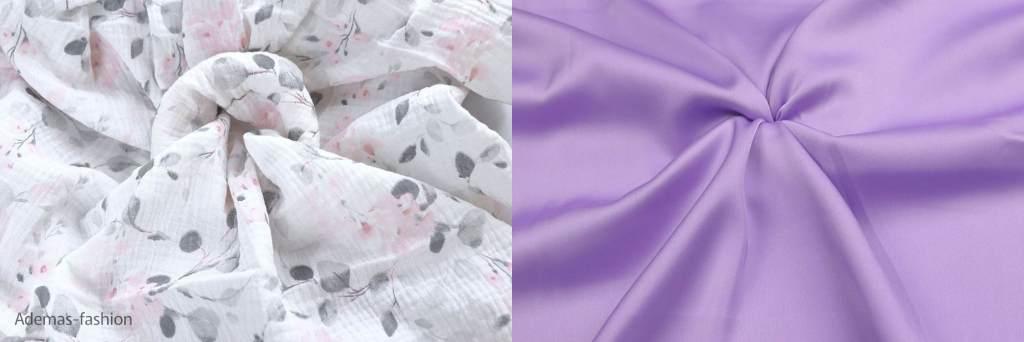 шелк и хлопок - ткани