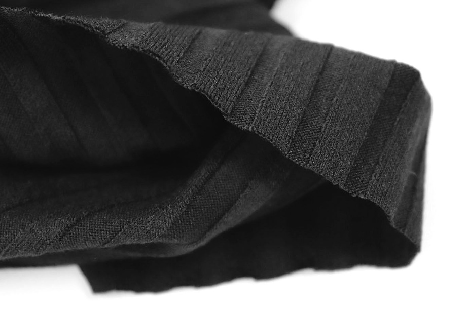 Трикотаж "Рибана"/черный 3509-PY/D#10*7RIB/C#Black