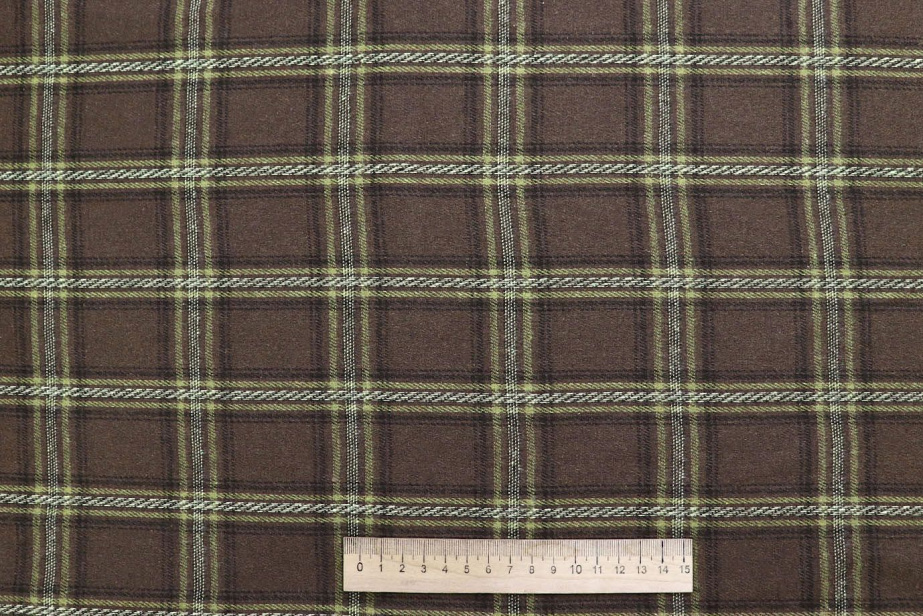 Рубашечная ткань/клетка желто-черная на коричневом AP6032313/D#1681-6323/C#F800-F674-2