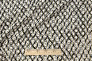 Блузочная ткань "SPH" принт/желто-серый 3386-PY/D#9771-362/C#3