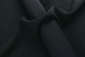 Костюмная ткань "Барби" стрейч/черный 3223-21-PY/C#17 (EU4288)