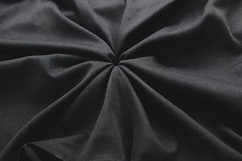 Штапель твил стрейч/черный 4280-PY/C#4 Black