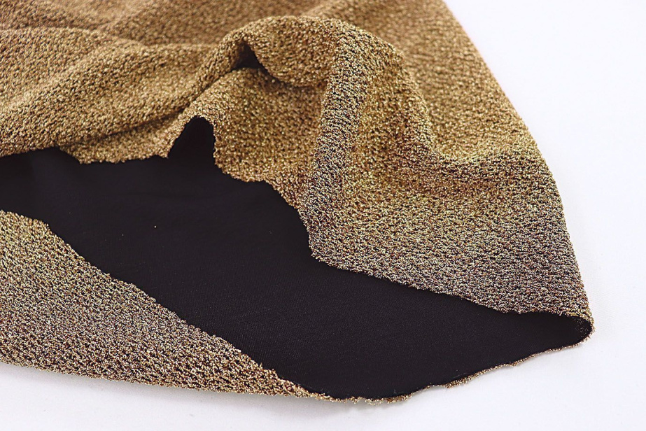 Трикотаж жаккард с люрексом/коричневый 3730JQ D#HJ190621-6 C#2