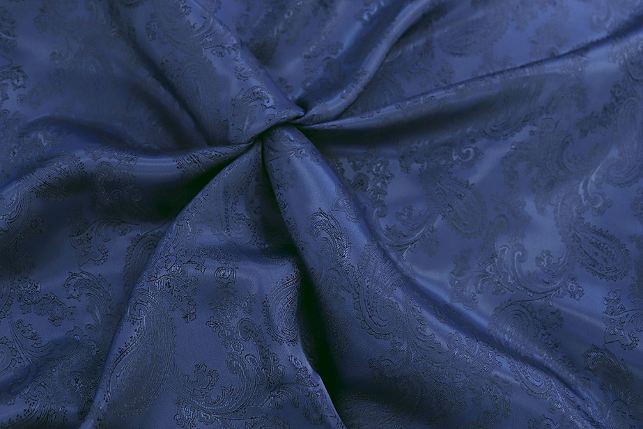 Подкладочная ткань жаккард/синий 16723 D1 #16