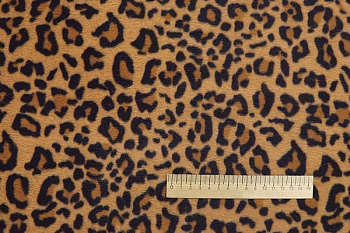 Искусственный мех "Леопард"/черно-рыжий AP2303014035/D#287-18111207/C#66 Ivory Leopard