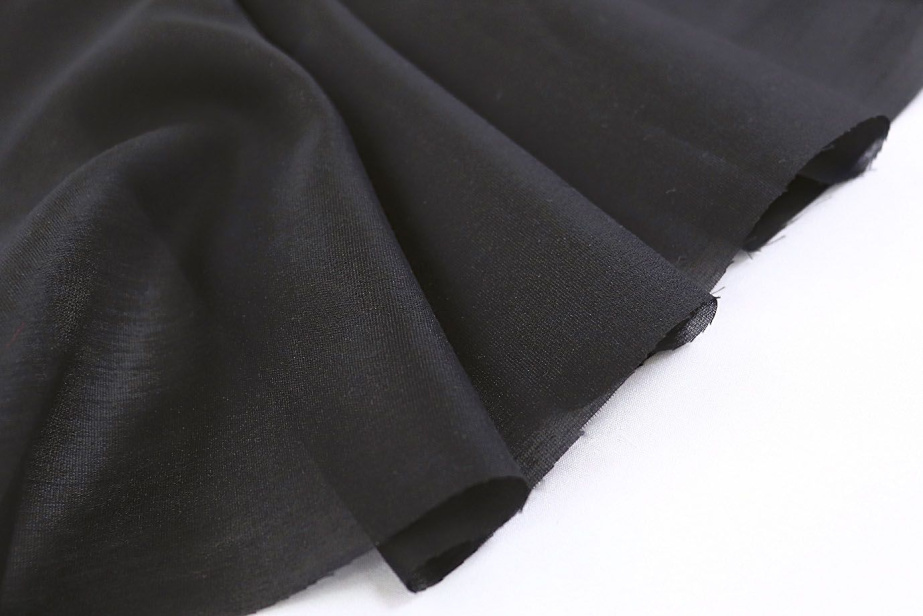 Блузочная ткань TENCEL вуаль/черный VT-11580/C#9